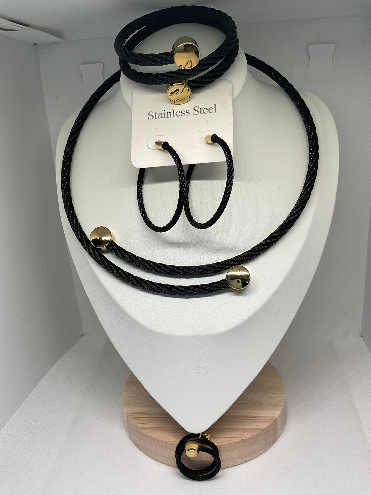 ✨ Ensemble Bijoux Câble Élégance – 4 pièces