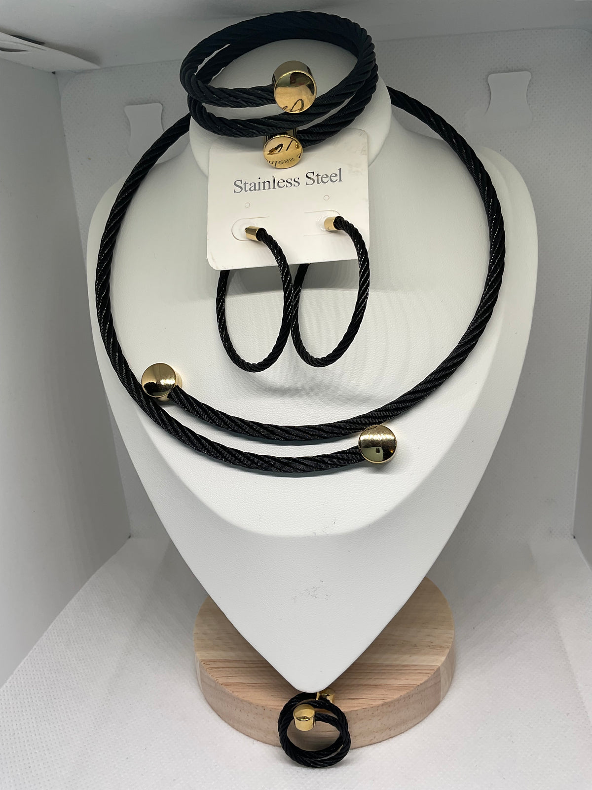 ✨ Ensemble Bijoux Câble Élégance – 4 pièces